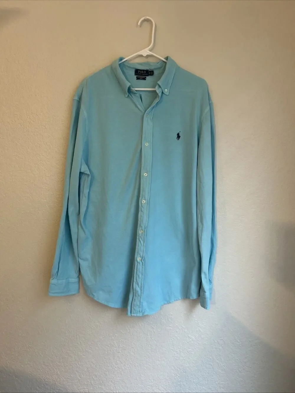 Polo Ralph Lauren Featherweight Mesh Shirt Men’s XL Button Down Long Sleeves